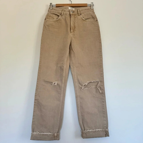 Free people We the Free denim in tan Size: 26 - Picture 1 of 3